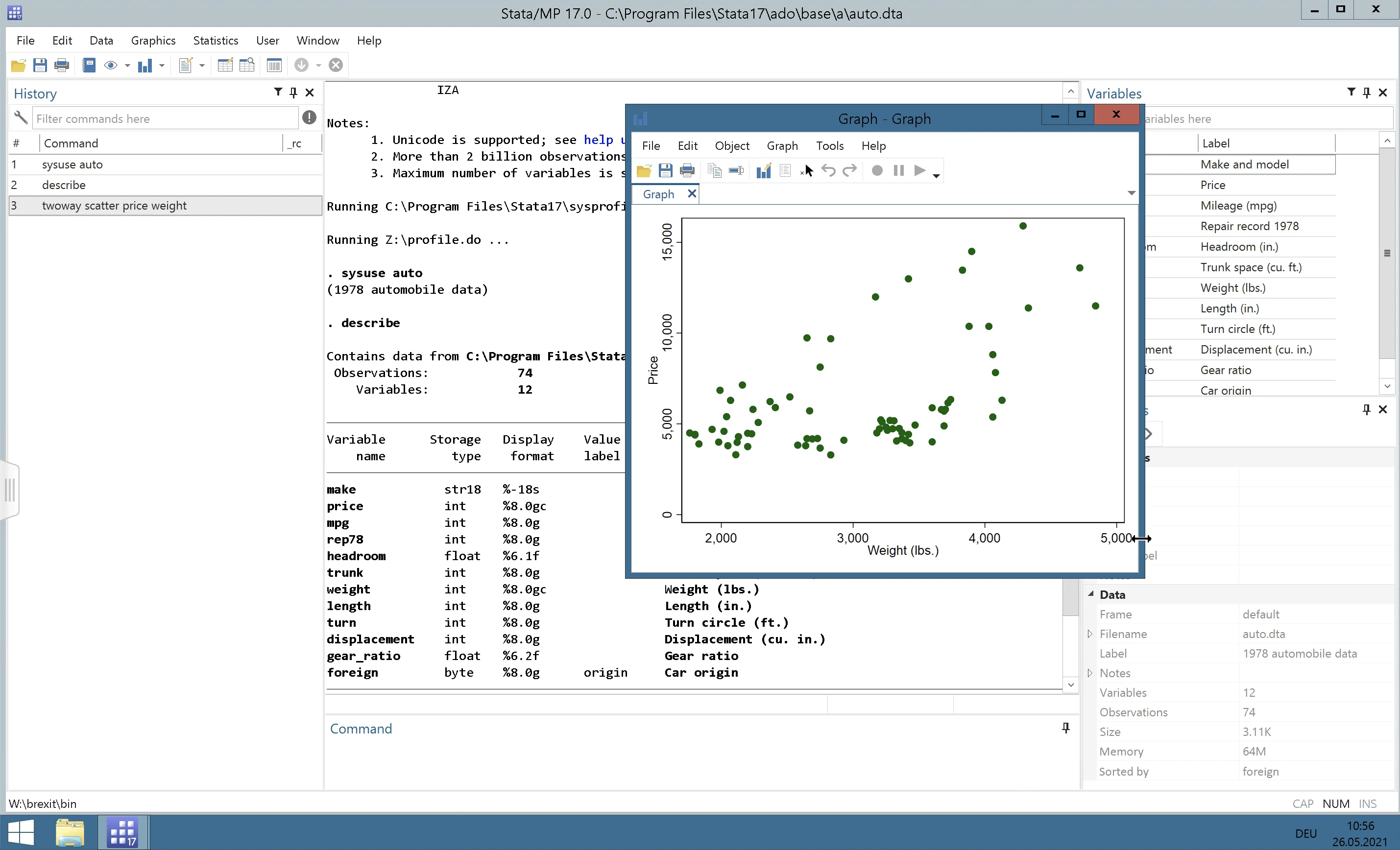 StatsDirect remote desktop running statistical software